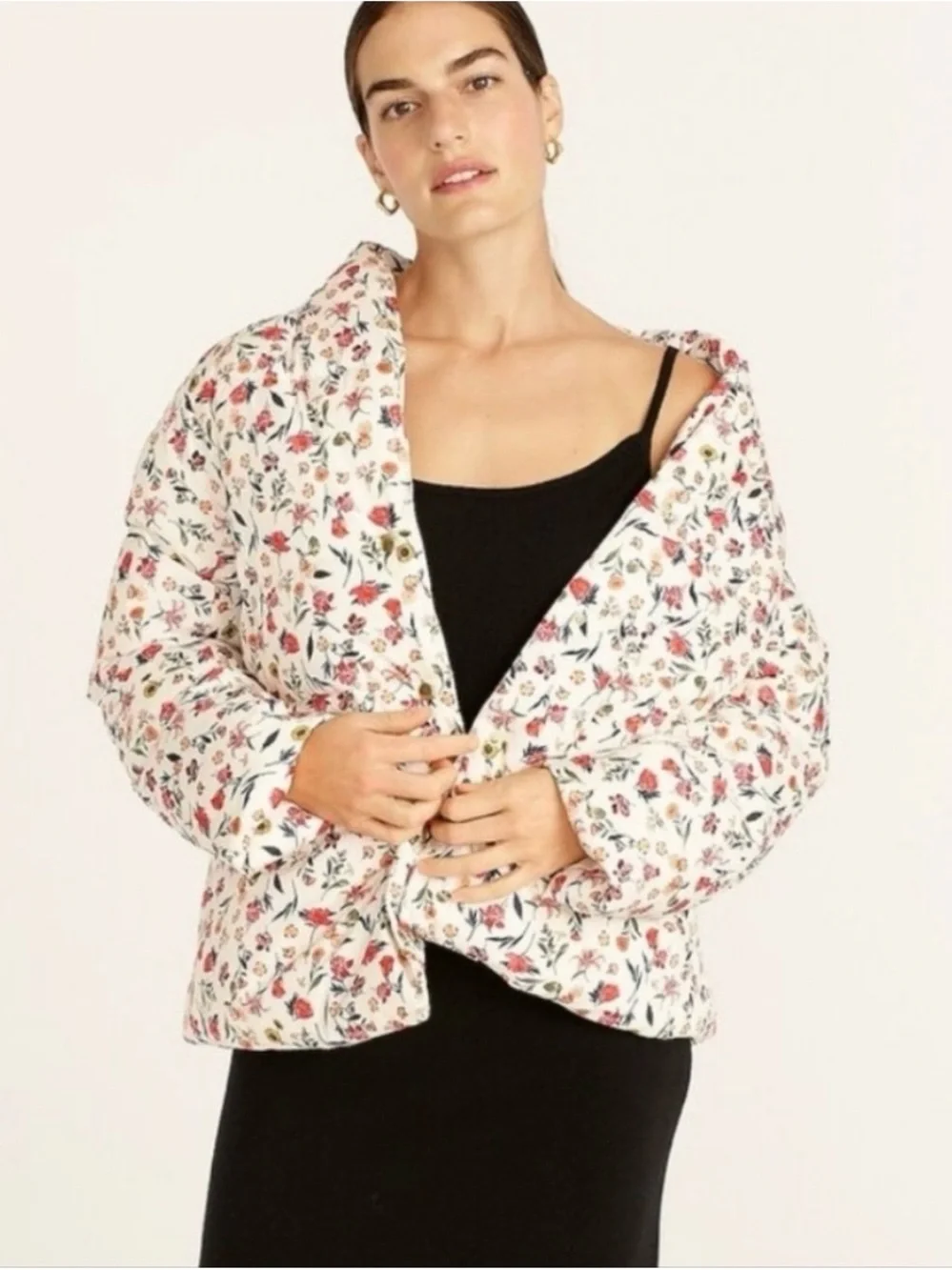 J. Crew Alps puffer jacket with PrimaLoft® in vintage floral - Picture 2 of 11